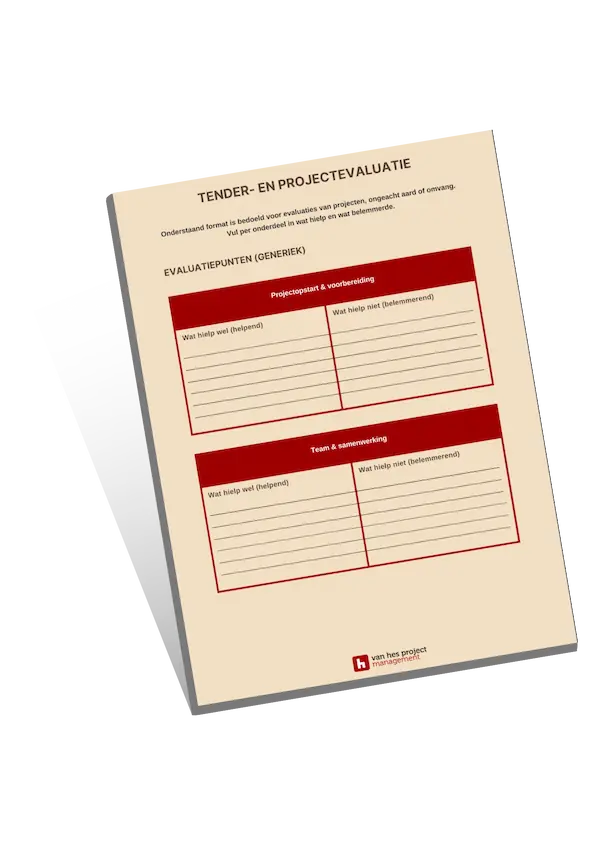 tender en projectevaluatie gratis download