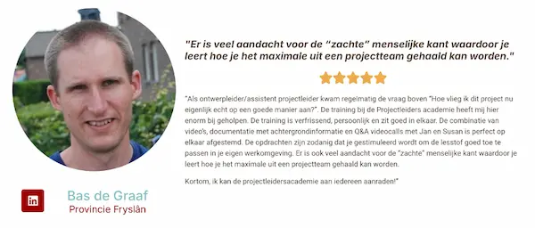 testemonial projectleidersacademie